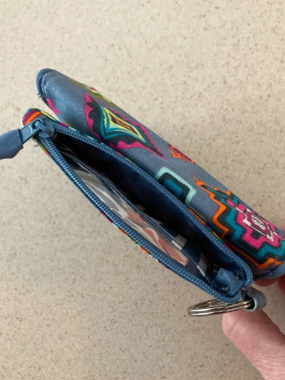 Vera Bradley Zip ID Case Coin Purse in Painted Medallions